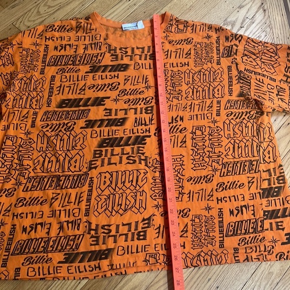 Billie Eilish orange short sleeve t-shirt size 2xl - Picture 4 of 5
